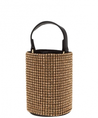 Bold Rhinestone Pave Bucket Shape Bag 6620 GOLD